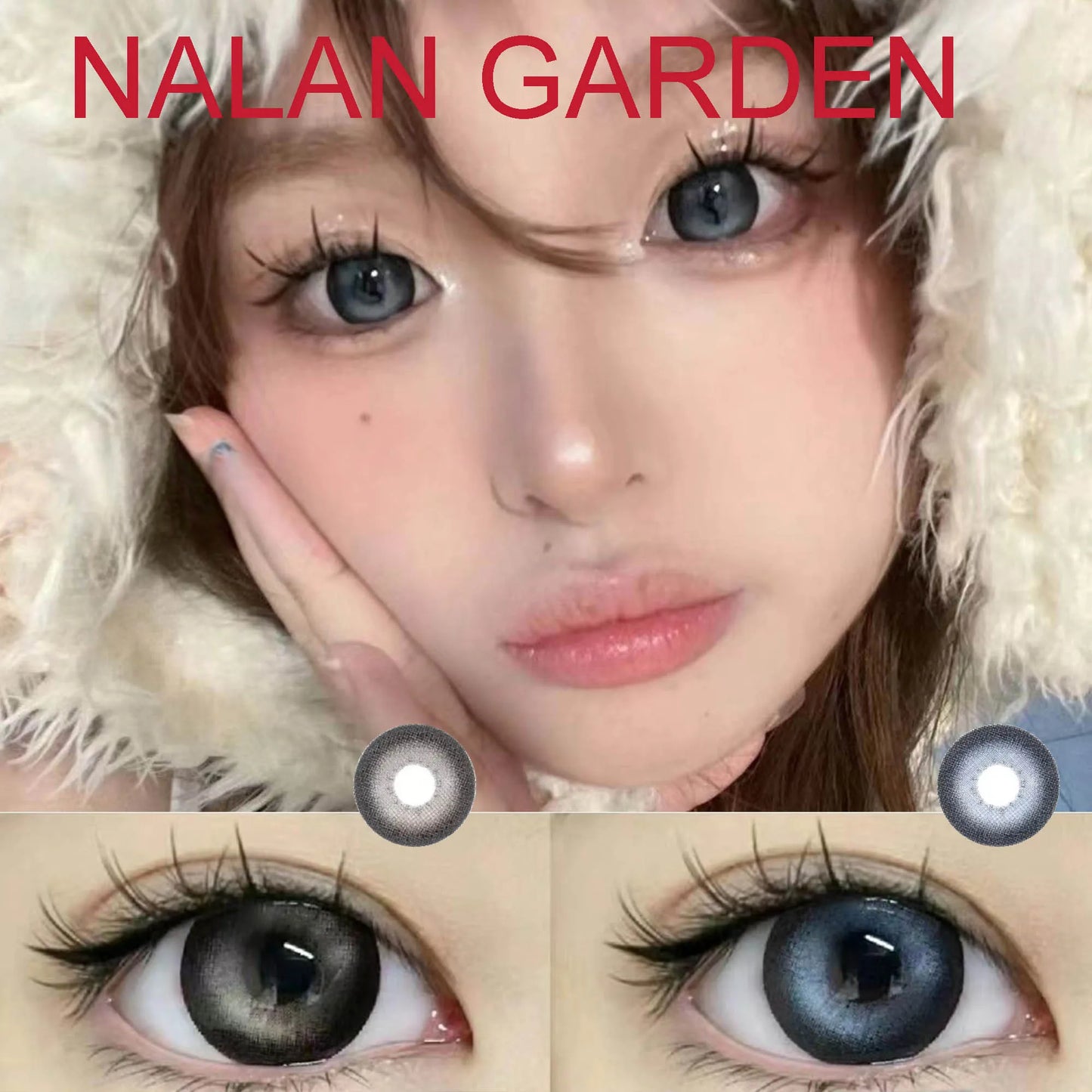 Aichashi 14.50mm Soft Eye Contact Lenses Women Men Fashion Makeup Accessories lentes de contacto Nalan Garden