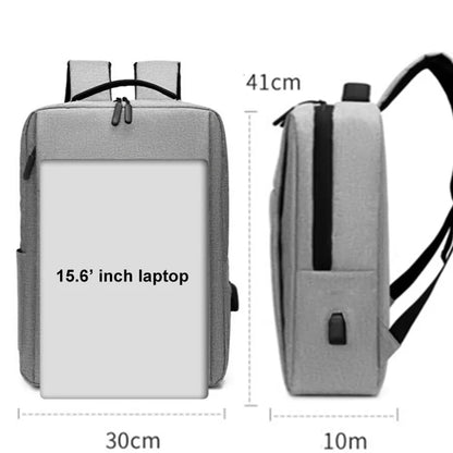 Aichashi 15.6 Inch Laptop Men Backpack Nylon Travel Male Laptop Backpack Usb Charging Computer School Backpacks Waterproof Bag for Men