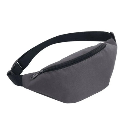 Aichashi Belt Pouch For Men Women Fanny Waist Bag Pack Waterproof Running Belly Banana Male Ladies Kangaroo Bum Hip Sports Waistbag Side