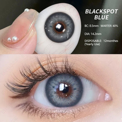 Aichashi 1 Pair NEW Colored Contact Lenses Green Eye Lenses Natural Brown Lens Fast Delivery Green Eye Lens Yearly Contacts Lens