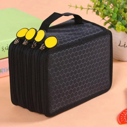 Aichashi BACK TO SCHOOL 72 Holes Four layers Pencil Case Large Capacity Kawaii Pen Storage Bag Korean Stationery Back to School Office Supplies