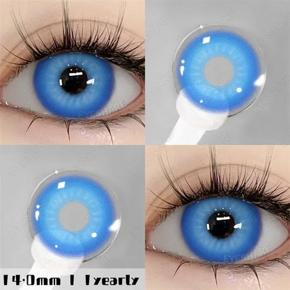 Aichashi New Fashion Color Contact Lenses for Eyes Cosplay Blue Eyes Contacts Lenses Makeup Green Eyes Lenses Yearly 2pcs/pair