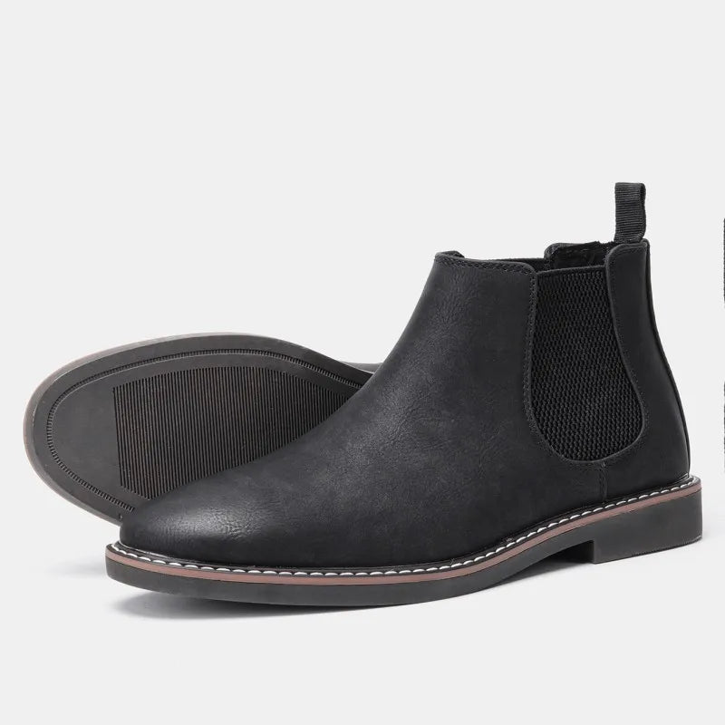 Aichashi 40-46 Men Boots Brand Comfortable Fashion Chelsea Boots