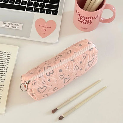 Aichashi BACK TO SCHOOL Love Pencil Case School Supplies Pencilcase Estuche Escolar Soft Trousse Scolaire Large Capacity Pen Case Kalemlik Pencil Pouch