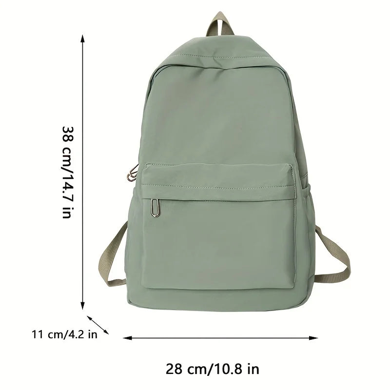 Aichashi BACK TO SCHOOL New Women's Backpack Large Capacity Travel Bag School Season New Students Casual Solid Color Mochila