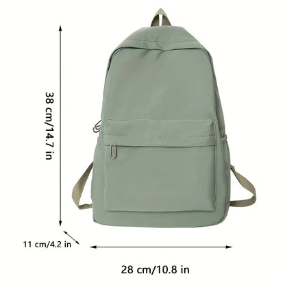 Aichashi BACK TO SCHOOL New Women's Backpack Large Capacity Travel Bag School Season New Students Casual Solid Color Mochila