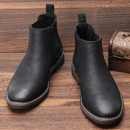 Aichashi 40-46 Men Boots Brand Comfortable Fashion Chelsea Boots