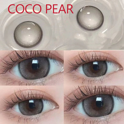 Aichashi Coslens 14.20mm Soft Contact Lenses with Power Women Men Fashion Eyewear lentes de contacto Coco Pearl