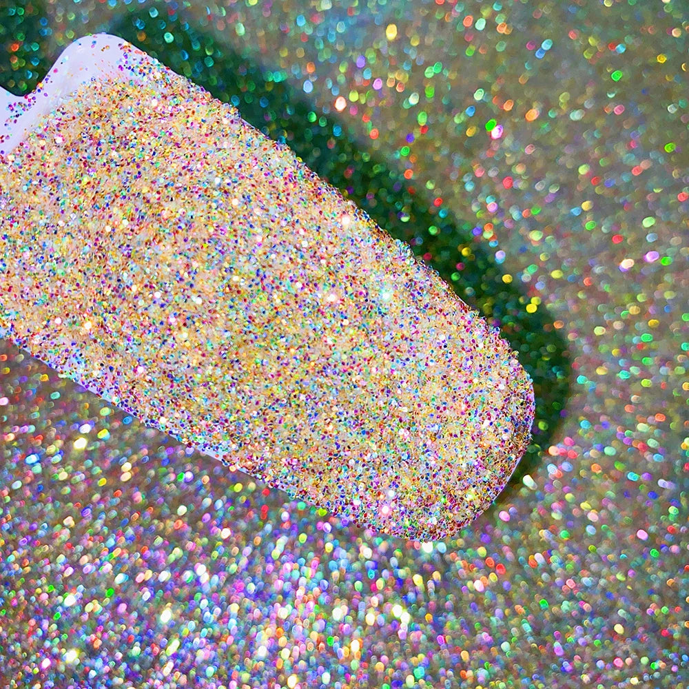 1Box Unicorn Holographic Nail Powder Silver Glitter Metallic Rub Dust Mirror Pigment Extra Fine Shiny Chrome For DIY Manicure*Y*