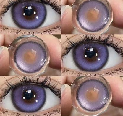 1 Pair Korean Fashion Lenses Pink Cosplay Anime Lenses Color Contact Lenses for Eyes Cosmetics Colored Lenses Red Lenses