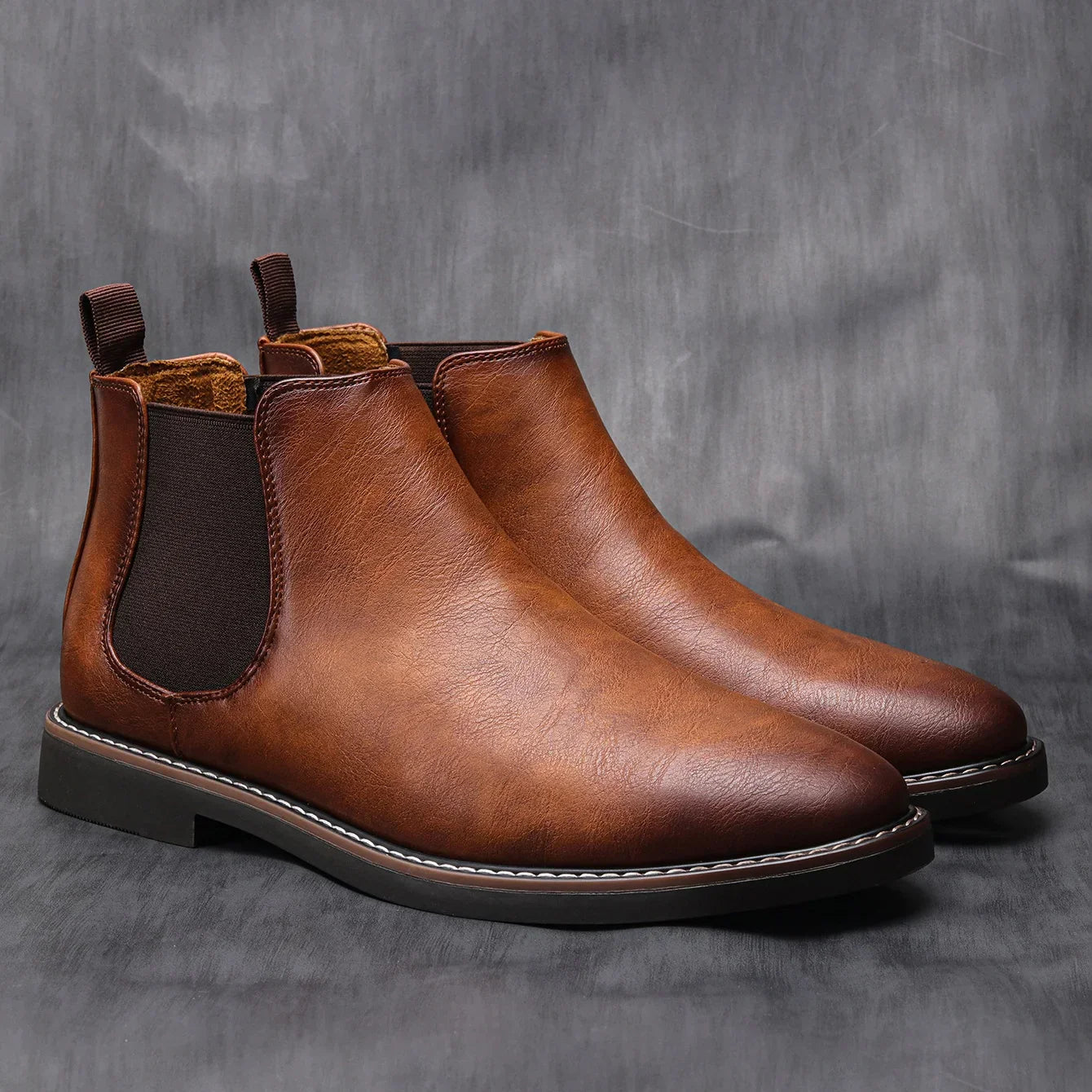 Aichashi 40~46 Men Chelsea Boots Brand Retro Comfortable Fashion Men Boots