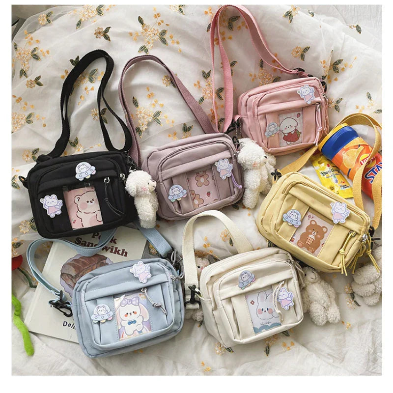 Aichashi New Kawaii Bag Girls New JK Transparent Bag Small Crossbody Bag For Women Purses and Handbags Shoulder Bag Itabag Bolso