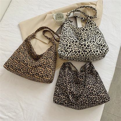 Aichashi Female Bags Totes Luxury Designer Handbags For Women Shopping Canvas Ladies Fashion Casual Leopard Shoulder Shopper Women'S Bag