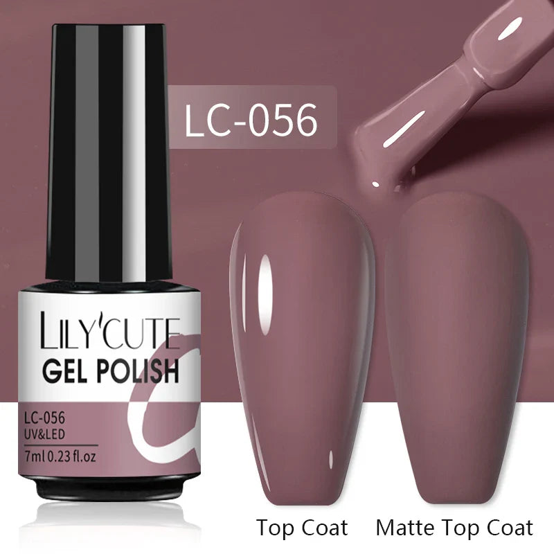 Aichashi 7ML Gel Nail Polish Vernis Semi-Permanent Nude Nail Polish For Nails Soak Off UV LED Gel DIY Nail Art Gel Varnishes