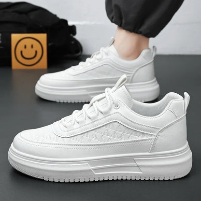 Aichashi Fashion Platform Men Casual Sneakers Outdoor White Runing Shoes Breathable Mens Sport Shoes Light Walking Shoes Tennis Shoes