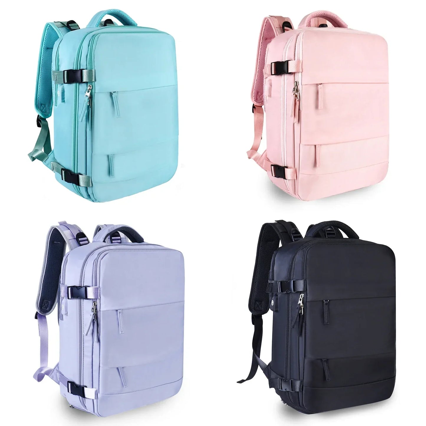 Aichashi BACK TO SCHOOL Women Travel Backpack Airplane Large Capacity Multi-Function Luggage Lightweight Waterproof Women's Casual Bag Notebook Bagpacks