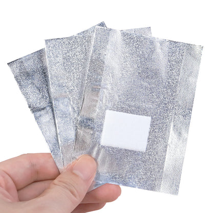 50/100pcs/set Nail Removal Aluminum Foil Paper with Cotton Pads Removal Nail Art Removal Tin Foil Tool Nail Supplies