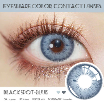 Aichashi Natural Color Contact Lenses for Eyes 2pcs GEM Series Colored Lens Blue Pink Contact Lens Yearly Cosmetic Contact Lens