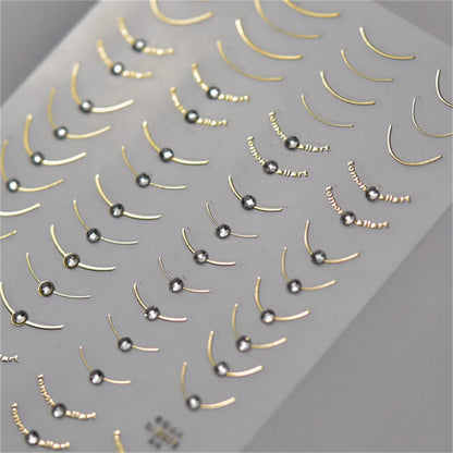 1pcs 5D Diamond White Flower Nail Art Stickers Japanese Exquisite Kawaii Acrylic Nail Decoration Decals DIY Adhesive Accessories