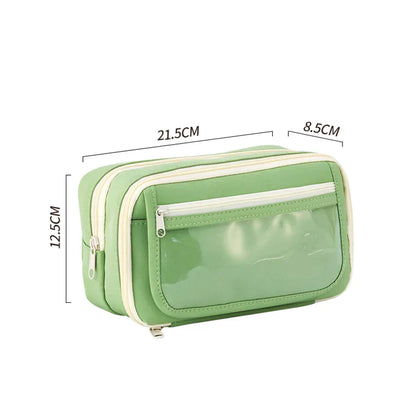 Aichashi BACK TO SCHOOL 9 Layers Pencil Case Trousse Pencil Pouch Transparent Piornik Large Capacity Estuches Escolares School Supplies Pencil Cases