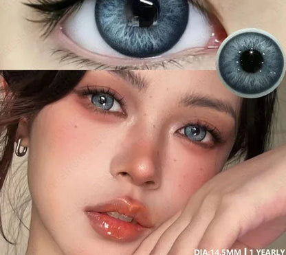 1pair New Colored Contacts Lenses for Eyes Blue Lenses Green Contacts Lenses Yearly Brown Eyes Lens Fashion Gray Pupils