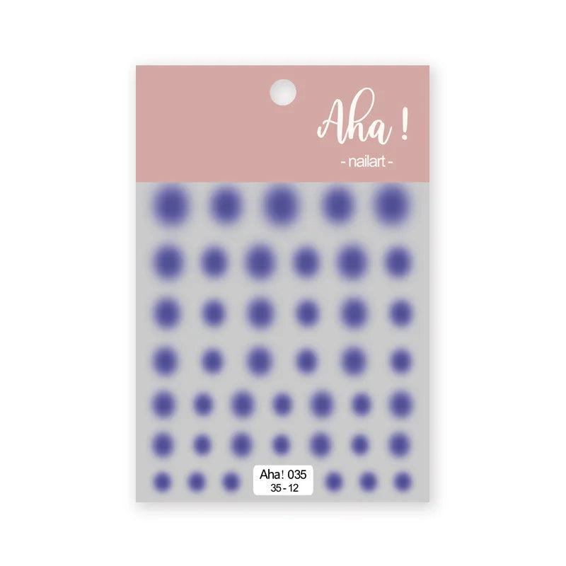 Aichashi 12 colors Pink Smudge Nail Sticker Blush Gradient Decals Sticker Self-Adhesive Translucent Waterproof Ultra-Thin 3D Nail Slider