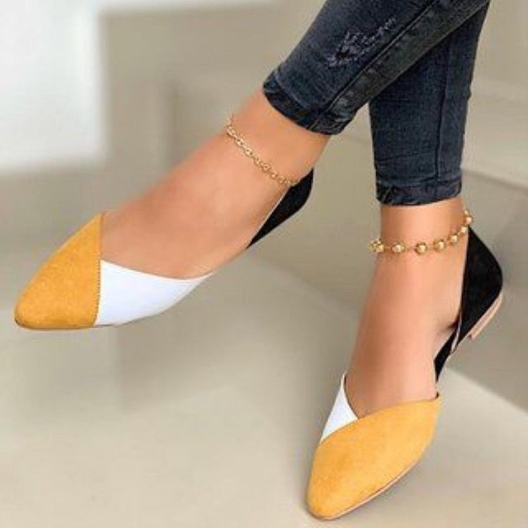 Aichashi New Arrival Women Flats Beautiful And Fashion Summer Shoes Low Heel Ballerina Comfortable Casual Women Shoes