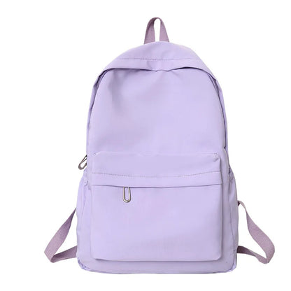 Aichashi BACK TO SCHOOL New Women's Backpack Large Capacity Travel Bag School Season New Students Casual Solid Color Mochila