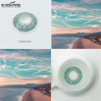 3TONE Turquoise 14.5mm 1 Pair | 1 Year