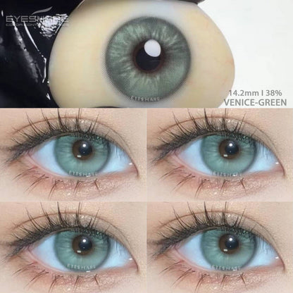 Venice Green 14.2mm 1 Pair | 1 Year