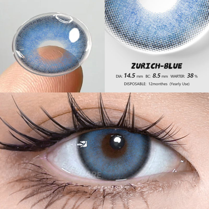 Zurich Blue 14.5mm 1 Pair | 1 Year