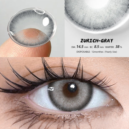 Zurich Gray 14.5mm 1 Pair | 1 Year