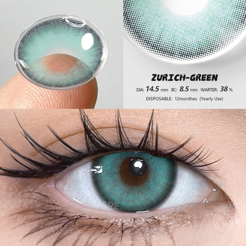 Zurich Green 14.5mm 1 Pair | 1 Year