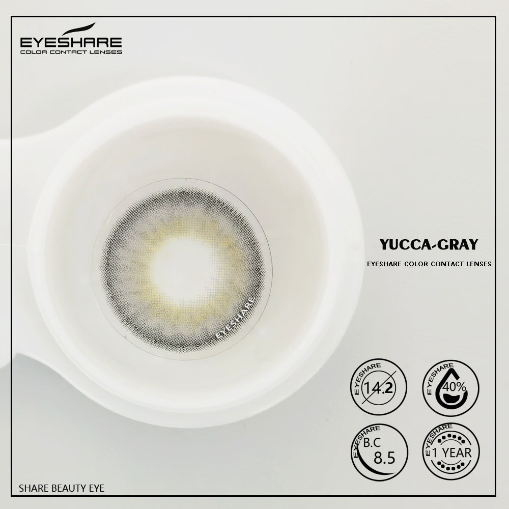 Yucca Gray 14.0mm 1 Pair | 1 Year