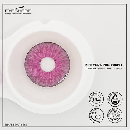 NewYork Purple 14.2mm 1 Pair | 1 Year