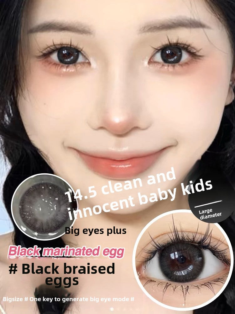 Milk Ball Black Contact Lenses Thrown Black for Half A Year, Large Diameter 14.5 Natural Pure Desire Contact Lenses, Annual Throw Genuine Official Website TF